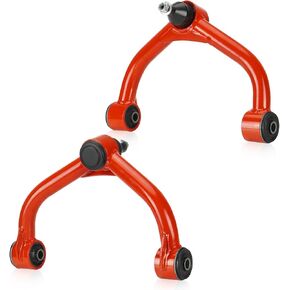 Front Upper Control Arms with Ball Joints Red Tubular Suspension kit Fit for Chevrolet Silverado 2500HD 3500HD Fit for GMC Sierra 2500HD 3500HD 11-19 2-4" Lift Suspension Kit Adjustable Control Arm