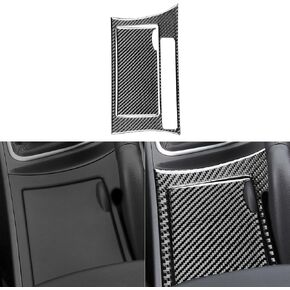 NVCNX Real Premium Carbon Fiber Compatible with Mazda 3 2010 2011 / Mazdaspeed 3 2010 Sedan Hatchback Accessories Car Dash Center Air Vent Panel Cover Interior Trim 2PCs Black