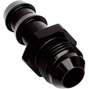 -10 AN Male Flare to 1/2" Barb Push Hose Barb Fitting Adapter Aluminum Black