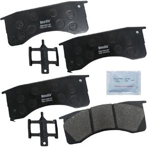 Bendix Fleet Metlok MKD1032FM Semi-Metallic Brake Pads for Select Models Blue Bird All American,Commercial Bus,SHL,TC,Vision School Bus,Chevrolet C60 Kodiak,C70,C4500,C5500,C6500,C7500,C8500