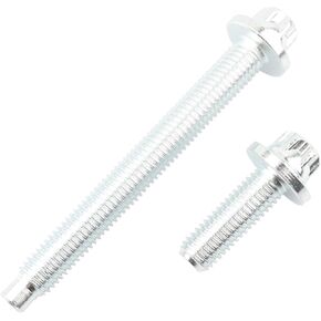 12410392577 HWK0039 Aluminum Starter Bolts Set Compatible With BMW 128I 323I 325I 325XI 328I 328XI 330I 330XI 335I 335XI 525I 525XI 528I 528XI 530I 530XI X3 X5 Z4 with (1 Long Bolts + 1 Short Bolts)
