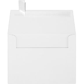 مظاريف دعوة LUXPaper A6 | قشر واضغط | 4 3/4 بوصة × 6 1/2 بوصة | أبيض | 80 رطل. نص | 50 الكمية