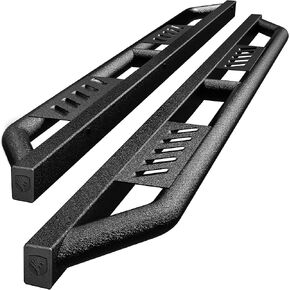 Tyger Auto Trax Side Steps Compatible with 2024-2025 Toyota Tacoma (Fits Hybrid) | Double Cab | TG-TX7T29678 | Textured Black Drop Step Rail Running Board