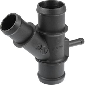 Engine Radiator Coolant Hose Connector No.1K0121087H - Car Interior Heater Hose Connector - for Volkswagen Eos 2.0L 2007-2008 Plastic Black 1 Pc