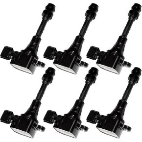 MAS Set of 6 Ignition Coil Pack Compatible with Nissan Altima Maxima Murano Pathfinder Quest Infiniti I35 QX4 Suzuki 3.5L V6 Replacement for UF349 C1406 5C1403