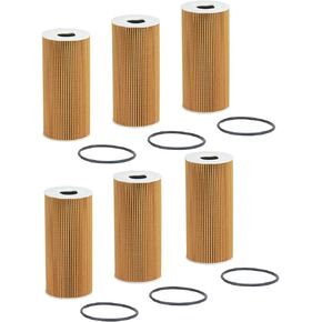 6 Pack of BAIZHIHUA EO-35020 Oil Filter Replaces 9A110722400, OX366D, HU7026Z, 9A1 107 224 00, 9A1-107-024-00, HP-7036 Fits 2009-2016 Porsche Boxster, 2009-2016 Cayman, (2.7L 2.9L 3.4L 3.8L)