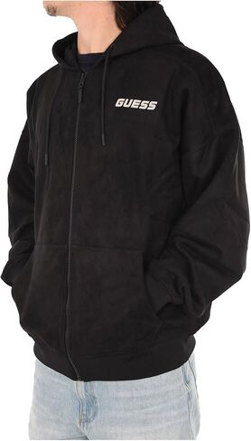 GUESS Men's Daril Zipped Hoodie Sweatshirt in Kuwait