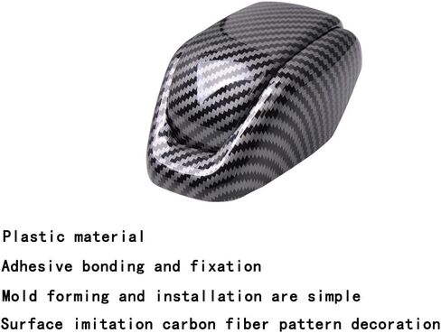 Suitable for RAV4 Highlander and Hybrid Models, Gear Cover Decoration, Shift Handle Interior Accessories, Automotive Supplies (Simulated Carbon Finish) in Saudi Arabia