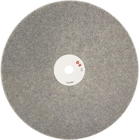 8 inch Diamond Disc Grit 320 High Density Coated Flat Lap Lapping Lapidary Wheel Glass Jewelry Polishing Tool Grinding Sharpening Metal Back 1/2 Arbor GRIT0320 in Kuwait