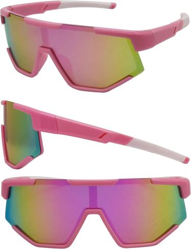COOLSOME Kids Flexible Polarized Sunglasses with Strap Youth Sport Cycling Baseball for Boys Girls Age 6-12 in Saudi Arabia