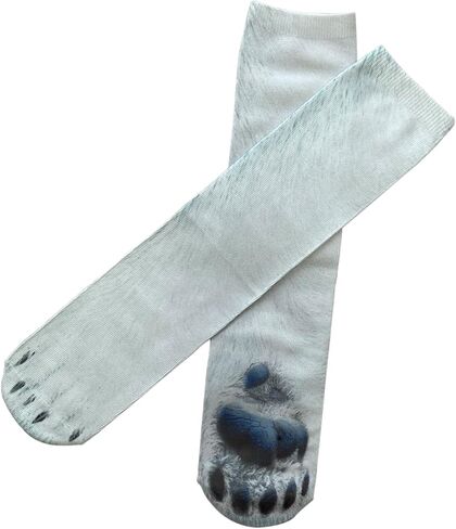 VVEEWUU Funny 3D Print Animal Paw Socks Novelty Crazy Halloween Christmas Animal Socks Gifts for Men Women Kids in Saudi Arabia