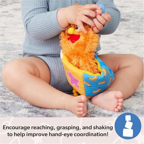 Ms. Rachel Official Sensory Take-Along Toy, Baby Swing & Baby Stroller Teething Toys with Rattle & Clip, Toddler Toys for Girls & Boys for Ages 0-1+ in Saudi Arabia