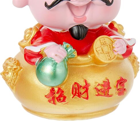Mini CAI Shen Statue, Small Caishen Statue - God of Wealth, God of Fortune, Cute Shaking Head Caishen in Saudi Arabia