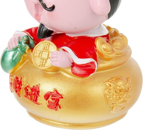 Mini CAI Shen Statue, Small Caishen Statue - God of Wealth, God of Fortune, Cute Shaking Head Caishen in Saudi Arabia