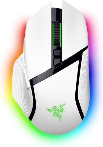 ماوس الألعاب اللاسلكي Razer Basilisk V3 Pro 35K: عجلة إمالة HyperScroll - مستشعر بصري 35K DPI Gen 2-13 عناصر تحكم قابلة للتخصيص - Chroma RGB - مفاتيح بصرية Gen 3 - بطارية تصل إلى 140 ساعة - أسود in Saudi Arabia