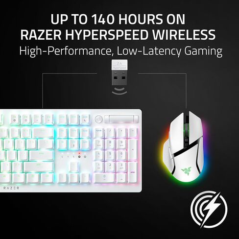 ماوس الألعاب اللاسلكي Razer Basilisk V3 Pro 35K: عجلة إمالة HyperScroll - مستشعر بصري 35K DPI Gen 2-13 عناصر تحكم قابلة للتخصيص - Chroma RGB - مفاتيح بصرية Gen 3 - بطارية تصل إلى 140 ساعة - أسود in Saudi Arabia