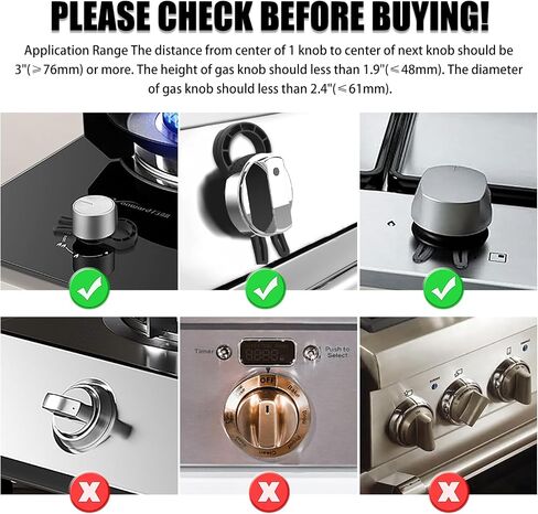 Stove Knob Safety Locks – Gas Stove Oven Knob Safety Covers –Child and Pets Proofing Locks (5 Pack) Red in Saudi Arabia