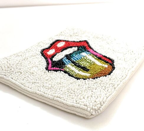 RAINBOW TONGUE Coin Purse Pouch, Coin Purse Pouch, Beaded Coin Purse, Cute Coin Purse, Beaded Purse, small wallet, Best Friend Gift, Pouches, Boho bags, small pouch in Saudi Arabia