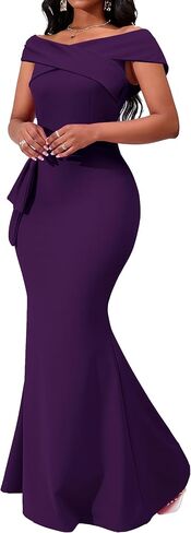 فساتين رسمية أنيقة من VisiChenup للنساء، فستان طويل طويل مثير لحفلات الكوكتيل والزفاف والحفلات المسائية in Kuwait