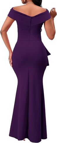 فساتين رسمية أنيقة من VisiChenup للنساء، فستان طويل طويل مثير لحفلات الكوكتيل والزفاف والحفلات المسائية in Kuwait