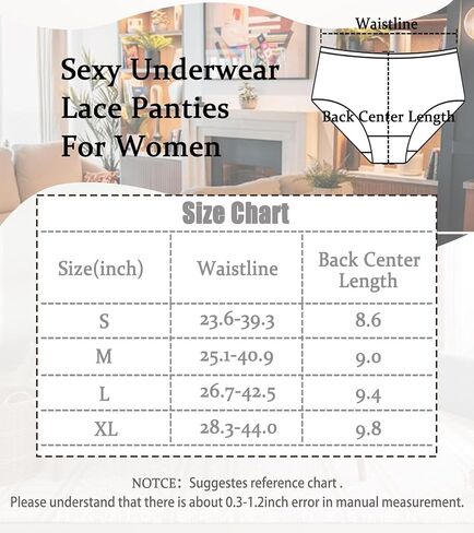 Hibluco Women Lace Underwear Sexy Breathable Hipster Stretch Panties Bikinis in Kuwait