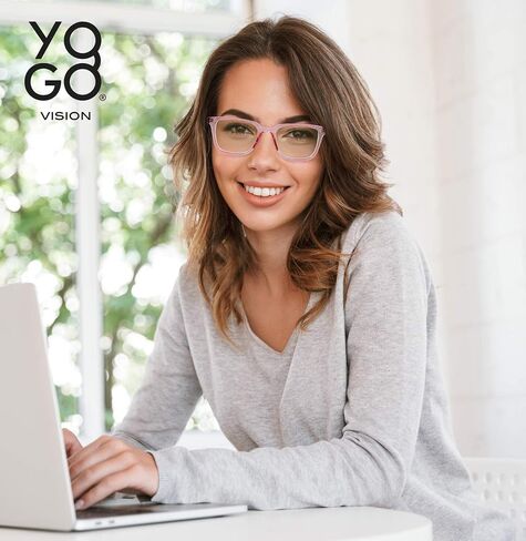 Yogo Vision 2 Pack Bifocal Reading Glasses Readers for Men Women Anti Glare Lightweight Eyeglasses in Kuwait
