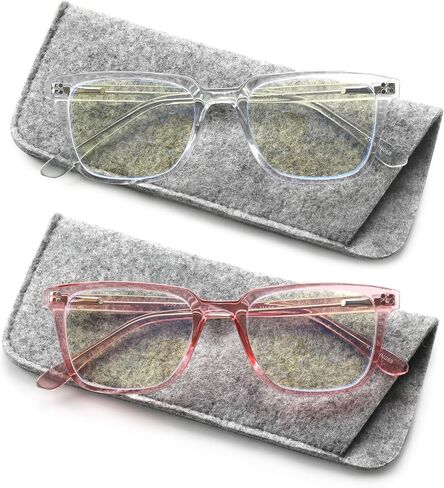 Yogo Vision 2 Pack Bifocal Reading Glasses Readers for Men Women Anti Glare Lightweight Eyeglasses in Kuwait