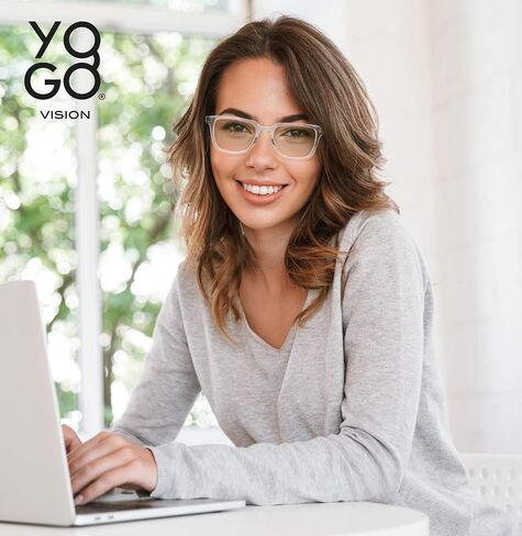 Yogo Vision 2 Pack Bifocal Reading Glasses Readers for Men Women Anti Glare Lightweight Eyeglasses in Kuwait