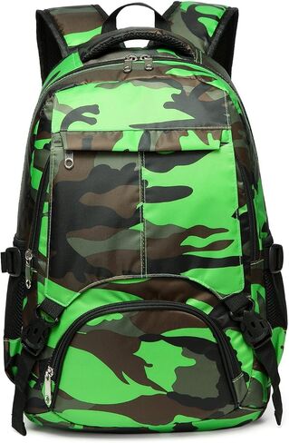 BLUEFAIRY Kids Backpack for Boys Elementary Primary Middle School Book Bags Bookbags Back to School Bags Large Compartment Mochila Escolar para Niños Camouflage Green in Saudi Arabia