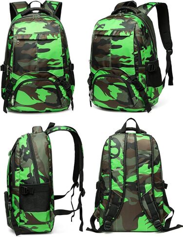 BLUEFAIRY Kids Backpack for Boys Elementary Primary Middle School Book Bags Bookbags Back to School Bags Large Compartment Mochila Escolar para Niños Camouflage Green in Saudi Arabia