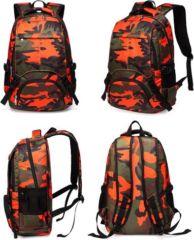 BLUEFAIRY Kids Backpack for Boys Elementary Primary Middle School Book Bags Bookbags Back to School Bags Large Compartment Mochila Escolar para Niños Camouflage Green in Saudi Arabia