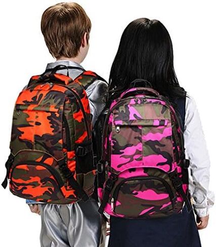 BLUEFAIRY Kids Backpack for Boys Elementary Primary Middle School Book Bags Bookbags Back to School Bags Large Compartment Mochila Escolar para Niños Camouflage Green in Saudi Arabia