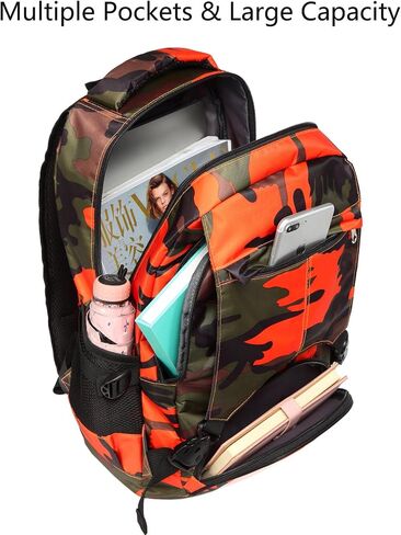 BLUEFAIRY Kids Backpack for Boys Elementary Primary Middle School Book Bags Bookbags Back to School Bags Large Compartment Mochila Escolar para Niños Camouflage Green in Saudi Arabia