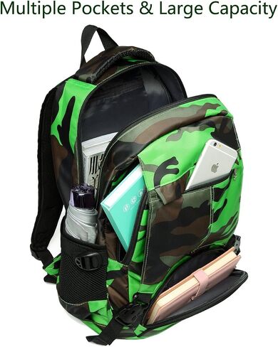 BLUEFAIRY Kids Backpack for Boys Elementary Primary Middle School Book Bags Bookbags Back to School Bags Large Compartment Mochila Escolar para Niños Camouflage Green in Saudi Arabia