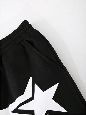 SHENHE Men's Graphic Skull Letter Drawstring Sweatpants Streetwear Track Pants with Pockets in Saudi Arabia