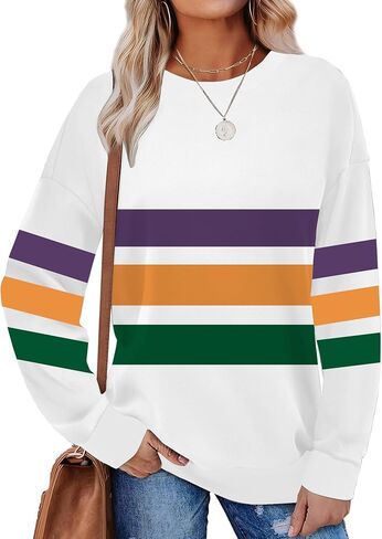 LAZYCHILD Mardi Gras Shirts for Women: Mardi Gras Outfit Fat Tuesday Carnival T-Shirts Mardi Gras Long Sleeve Tops in Saudi Arabia