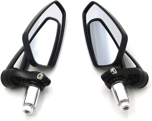 HTTMT MT252-023-BK-22mm Black 7/8 Inches 22mm Universal Motorcycle CNC Aluminum Arrow Bar End Side Mirrors in Saudi Arabia