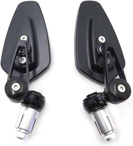 HTTMT MT252-023-BK-22mm Black 7/8 Inches 22mm Universal Motorcycle CNC Aluminum Arrow Bar End Side Mirrors in Saudi Arabia