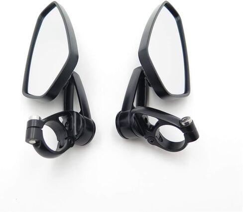 HTTMT MT252-023-BK-22mm Black 7/8 Inches 22mm Universal Motorcycle CNC Aluminum Arrow Bar End Side Mirrors in Saudi Arabia