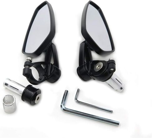 HTTMT MT252-023-BK-22mm Black 7/8 Inches 22mm Universal Motorcycle CNC Aluminum Arrow Bar End Side Mirrors in Saudi Arabia