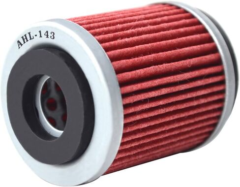 AHL 143 Oil Filter for 1985-2001 Yamaha XT350 350,TT225 225 1986-1987,TT350 343 1990,TT600 600 1997,TTR225 225 2000-2004,TTR230 223 2005-2017 2020,XT200 200 1982-1983,XT225 225 2001-2007(pack of 3) in Saudi Arabia