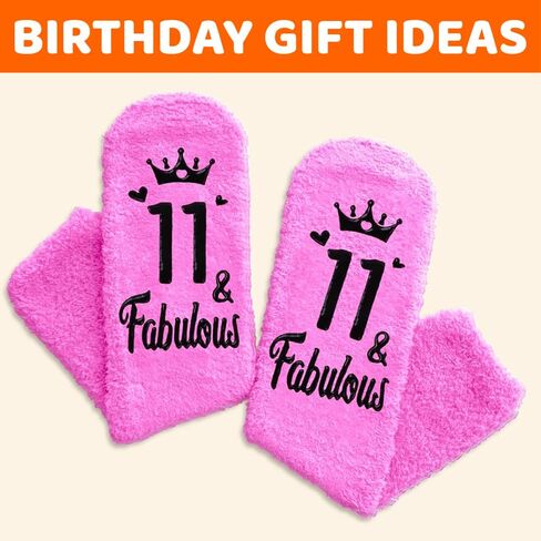 HAPPYPOP 9th Birthday Gifts Ideas for Girls - Socks for Kids Age 9, Gifts for Nine Year Old Girls, Presents for 9 Year Old Girls in Saudi Arabia