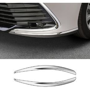 واقي ممتص الصدمات الأمامي للسيارة لعام 2024 2023 2022 2021 ملحقات تويوتا كامري LE XLE مرآة فضية مضادة للتصادم وشرائط حماية الزوايا واقي الشفاه (ليس لـ SE XSE TRD) in Kuwait