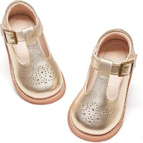 Kiderence Toddler Little Girls Mary Jane Dress Shoes School Oxford for Girls Flats
