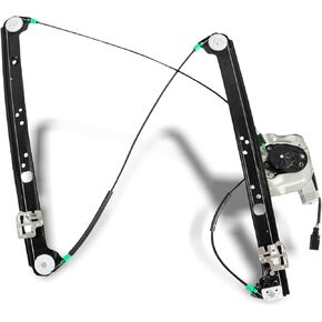 741-489 Window Regulator Passenger Side Front with Power Window Motor for BMW X5 3.0L 4.4L 4.6L 4.8L 2000 2001 2002 2003 2004 2005 2006 Window Motor Assembly OE#51338254912 (Front Right Side)