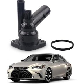 16031-25010 16031-25011 Engine Coolant Thermostat Housing Assembly Compatible with Lexus ES250 ES300H NX250 2019-2022, Compatible with Avalon Rav4 Campy Sienna Venza 2019-2022