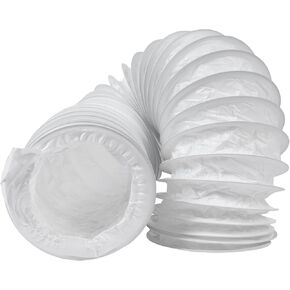 PVC Hose 6'' x 3.3ft - Dust Collection Tube - Vacuum Pipe - Flexible Vac Hose - Clear PVC Air Duct Tubing Pipe - Plastic Dust Collector Hose - Spring Steel Wire Hose (6'' diameter, 3.3ft)