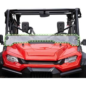 HAKA TOUGH Utv Front Full Windshield for Pioneer 1000|1000-5 2016-2023 ,Hard Polycarbonate Scratch Resistant Windshield with Vents for Pioneer 1000 5 Accessories, Replace OEM# 0SR72-HL4-A20