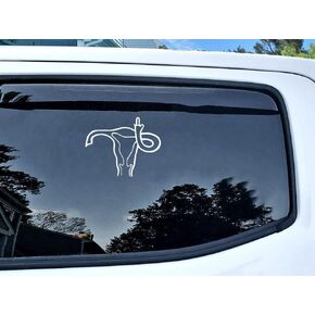 3pcs Uterus Middle Finger Car Decal, Pro Choice Bumper Sticker, 5inx4.5in Mind Your Own Uterus/Dont Tread on Me Uterus/No Uterus No Opinion Womens Feminist Abortion Rights Sign Vinyl Stickers