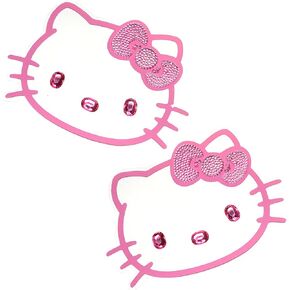 New Chroma 4X5 Cling Bling Hello Kitty Decal Sticker for Car Pink 2 Pieces Bundle Pack
